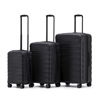  Tosca Interstellar 2.0 - 4-Wheel Expandable Luggage Set of 3 - Black (Small, Medium and Large)