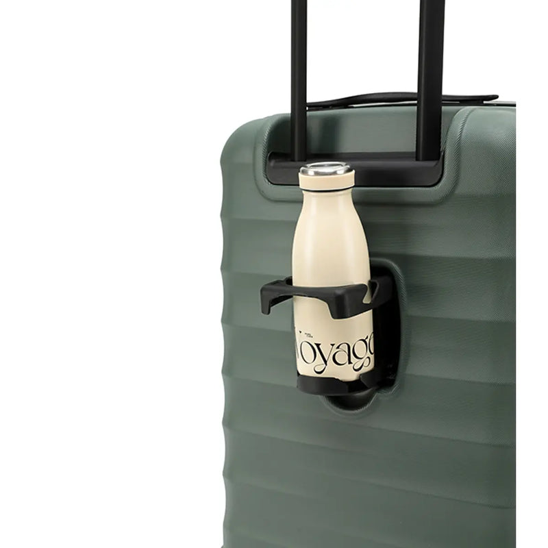 Backside built-in cup holder (Carry-on size only)