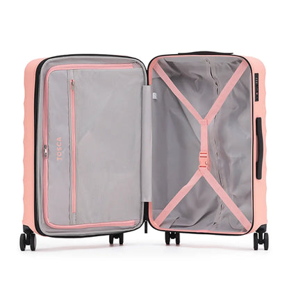 Fully lined with cargo straps and pockets