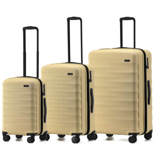 Tosca Interstellar 2.0 - 4-Wheel Expandable Suitcase Set of 3 (Small, Medium and Large) - Yellow
