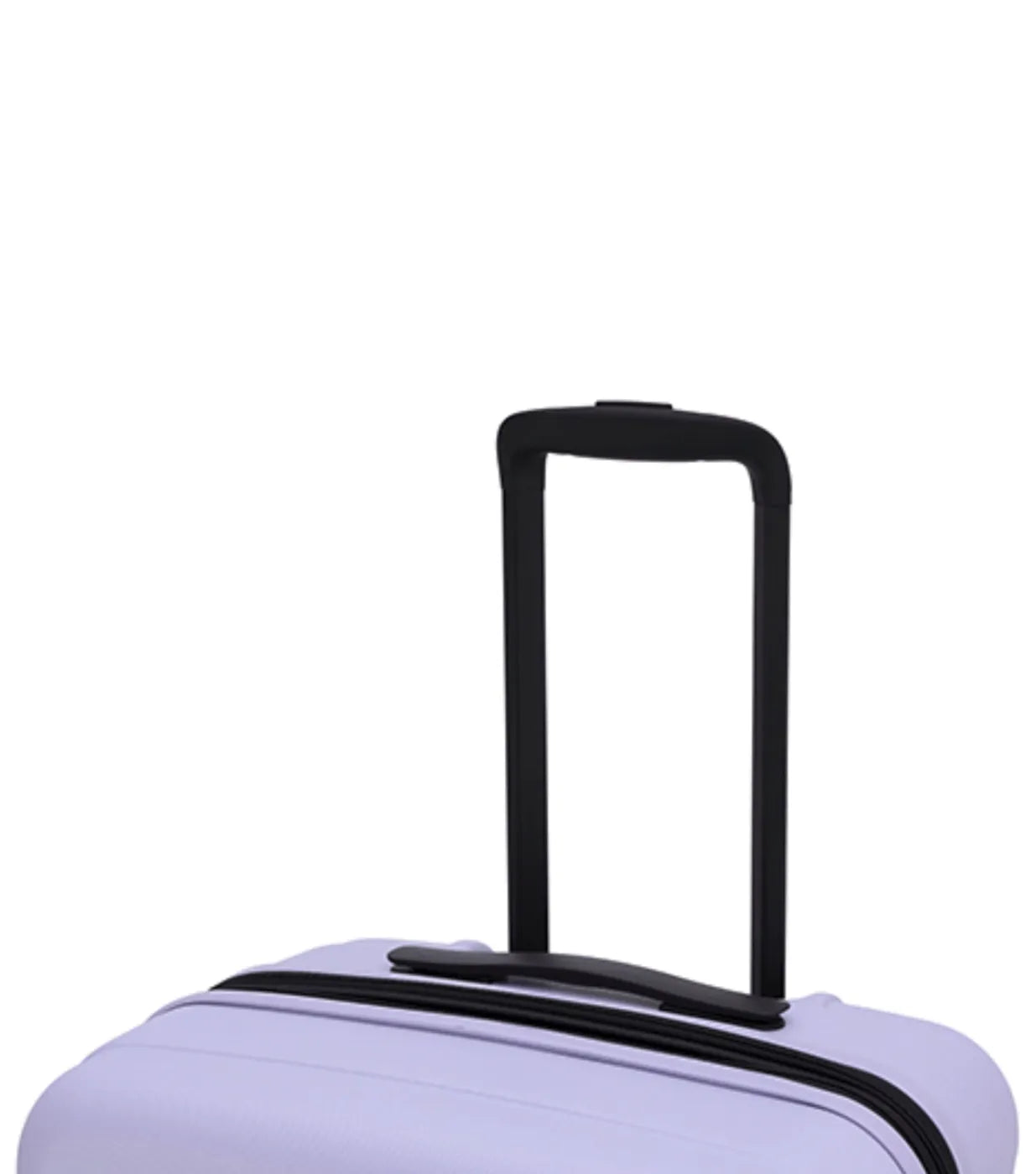 Lavender tosco interstellar 2.0 hard-shell suitcase set of three sizes with black retractable handle and zipper