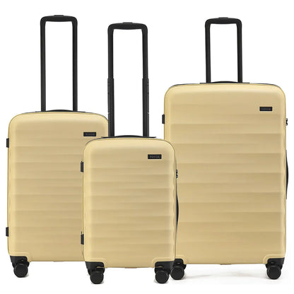 Tosca Interstellar 2.0 - 4-Wheel Expandable Suitcase Set of 3 (Small Medium and Large) - Yellow