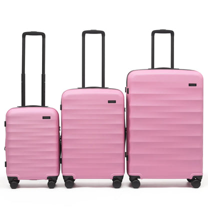 Tosca Interstellar 2.0 - 4-Wheel Expandable Suitcase Set of 3 (Small Medium and Large) - Fuchsia