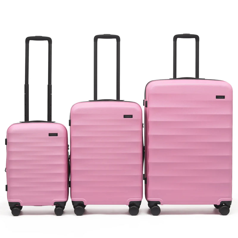 Tosca Interstellar 2.0 - 4-Wheel Expandable Suitcase Set of 3 (Small Medium and Large) - Fuchsia
