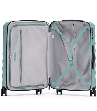 Fully lined with cargo straps and pockets