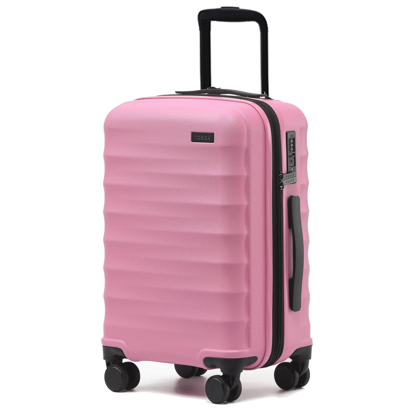Tosca Interstellar 2.0 - 53 cm 4-Wheel Expandable Carry On Suitcase - Fuchsia