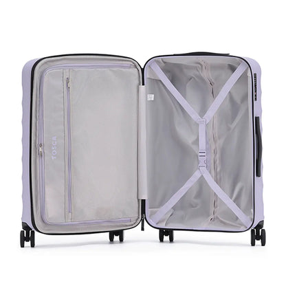 Fully lined with cargo straps and pockets