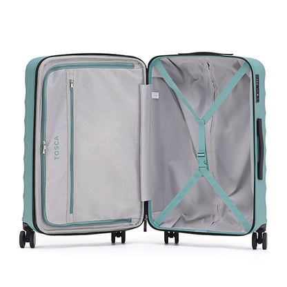 Fully lined with cargo straps and pockets