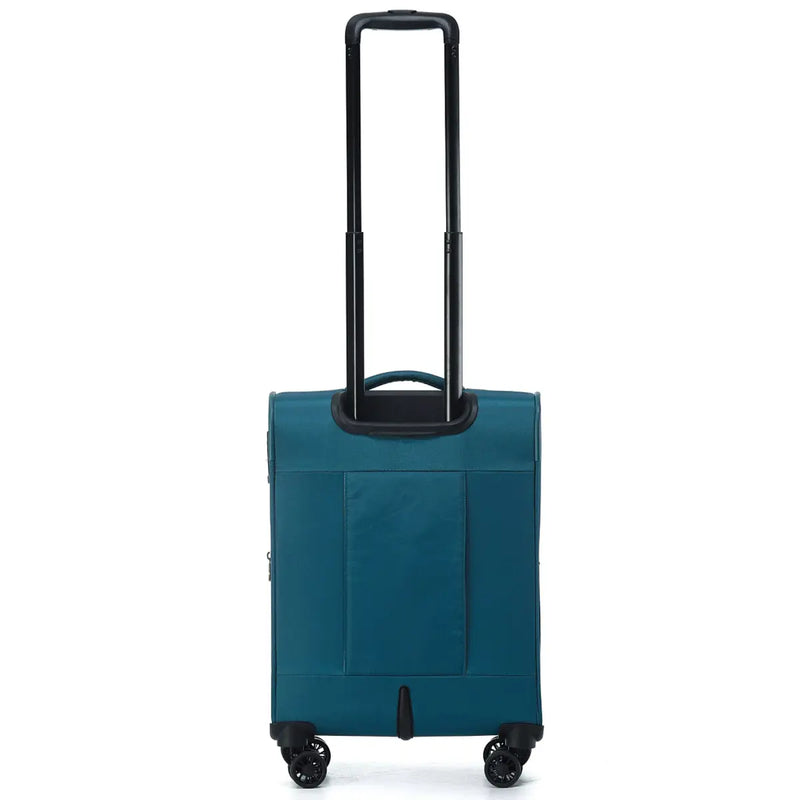 Tosca Luna-Lite 52 cm 4-Wheel Expandable Carry-on Suitcase - Teal / Lime