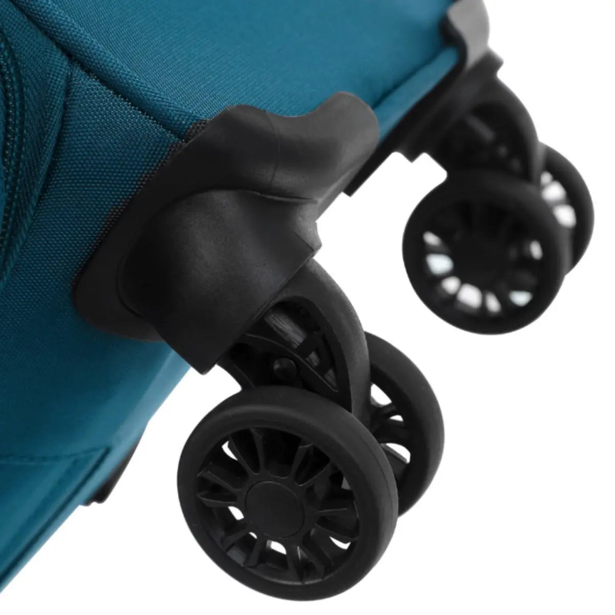 Tosca Luna-Lite 52 cm 4-Wheel Expandable Carry-on Suitcase - Teal / Lime