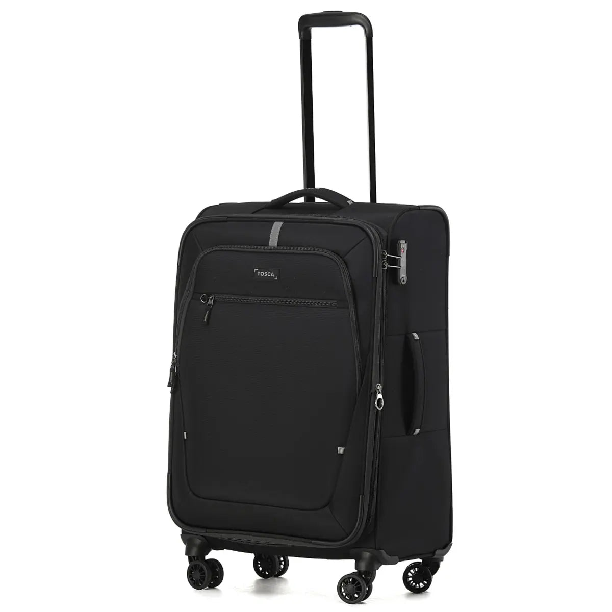 Tosca Luna-Lite 65 cm 4-Wheel Expandable Suitcase - Black / Grey