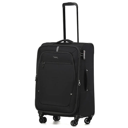 Tosca Luna-Lite 65 cm 4-Wheel Expandable Suitcase - Black / Grey