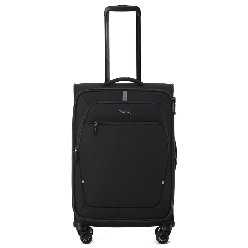 Tosca Luna-Lite 65 cm 4-Wheel Expandable Suitcase - Black / Grey