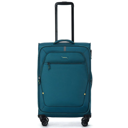 Tosca Luna-Lite 65 cm 4-Wheel Expandable Suitcase - Teal / Lime