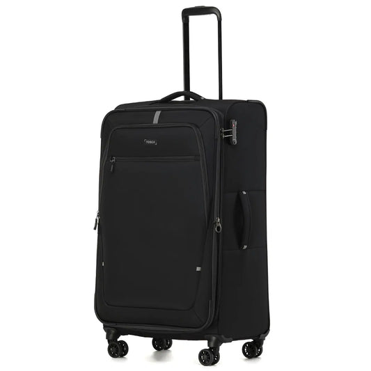 Tosca Luna-Lite 77 cm 4-Wheel Expandable Suitcase - Black / Grey