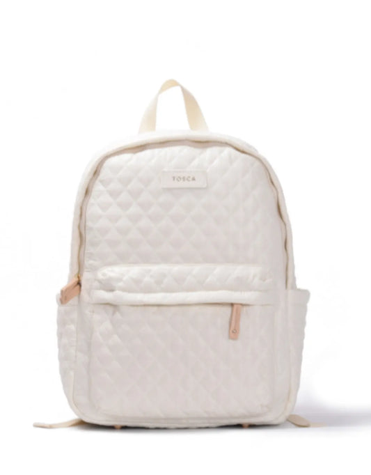 Tosca Metro Laptop Backpack in Mushroom: front view