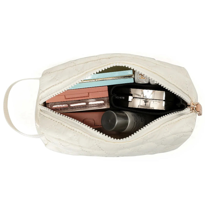 Tosca Metro Duffle Bag with matching Vanity Case - Quilted Mushroom