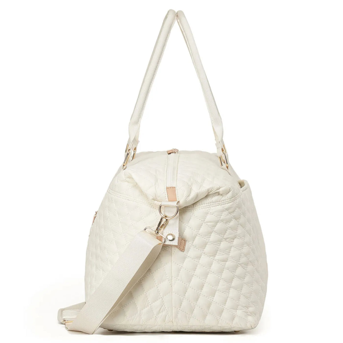 Tosca Metro Duffle Bag with matching Vanity Case - Quilted Mushroom
