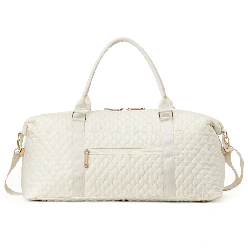 Tosca Metro Duffle Bag with matching Vanity Case - Quilted Mushroom