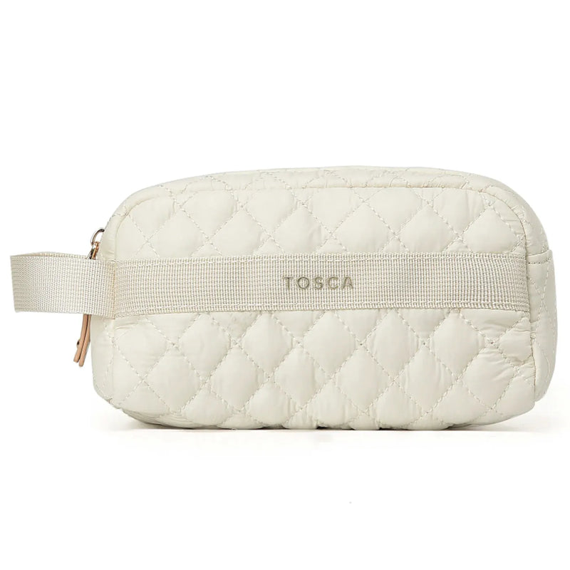 Tosca Metro Duffle Bag with matching Vanity Case - Quilted Mushroom