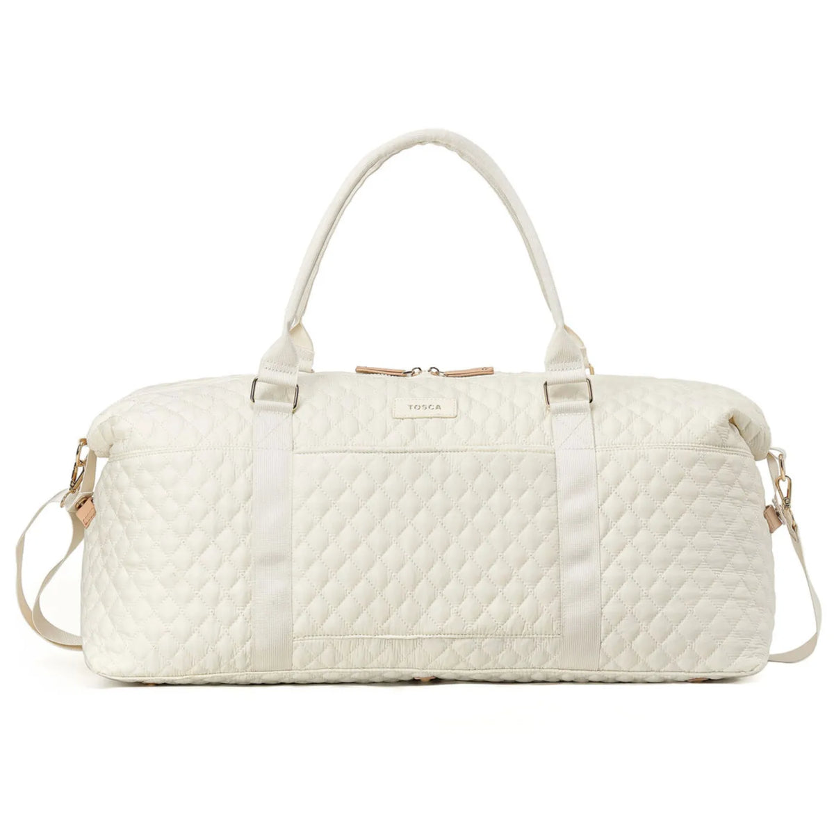 Tosca Metro Duffle Bag with matching Vanity Case - Quilted Mushroom