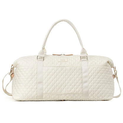 Tosca Metro Duffle Bag with matching Vanity Case - Quilted Mushroom
