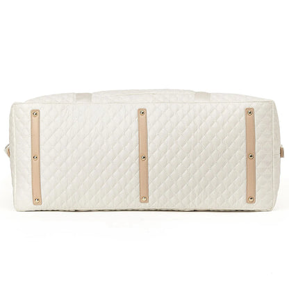 Tosca Metro Duffle Bag with matching Vanity Case - Quilted Mushroom