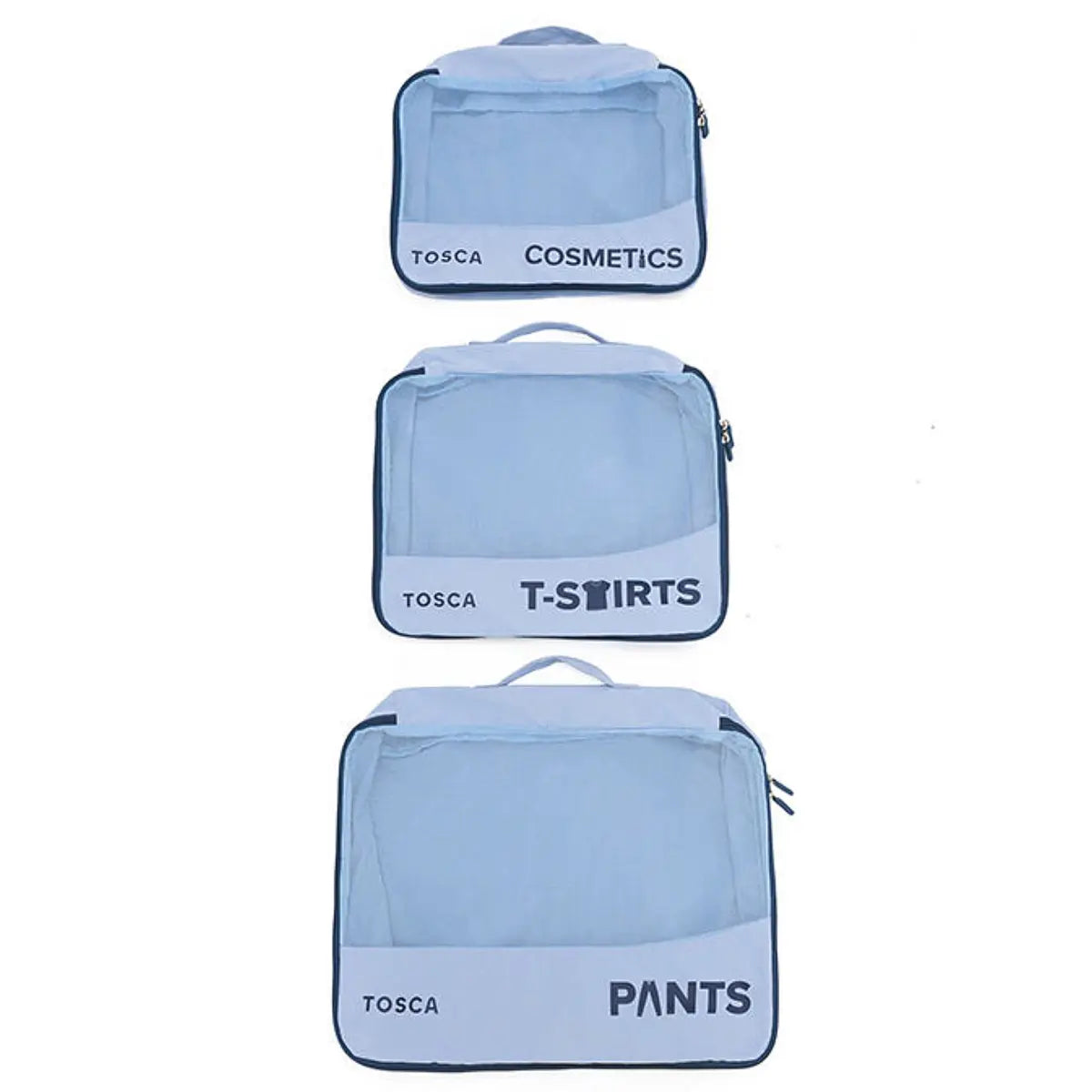Tosca Packing Organiser (Set Of 6) - Blue
