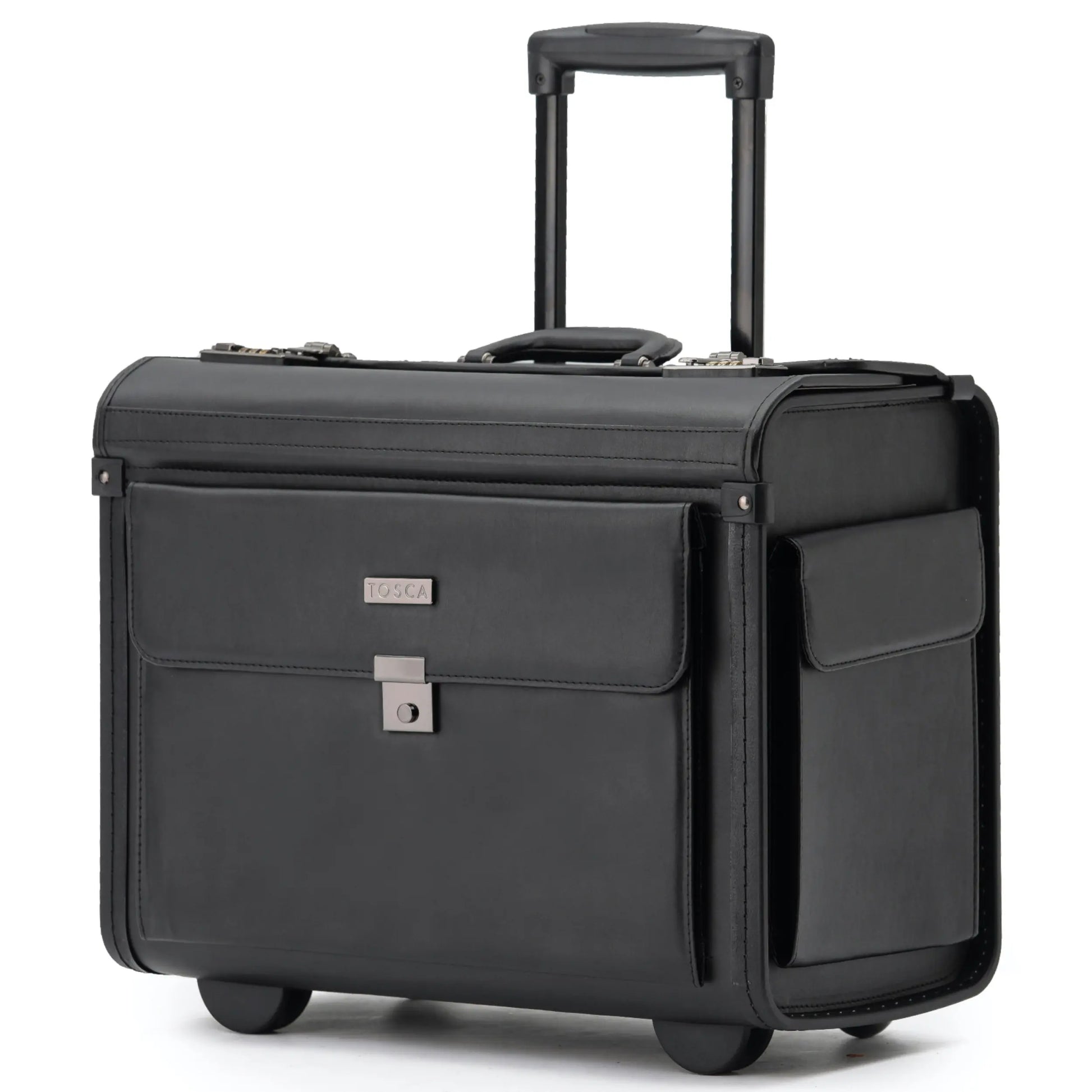 Tosca Pilot Case Wheeled Carry-on - Black