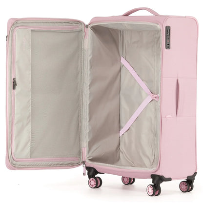 Tosca SO LITE 4-Wheel Expandable Suitcase Set of 3 - Blush (Carry-on Medium and Large)