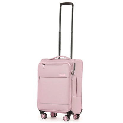 Tosca SO LITE 4-Wheel Expandable Suitcase Set of 3 - Blush (Carry-on Medium and Large)