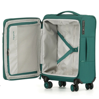 Tosca SO LITE 4-Wheel Expandable Suitcase Set of 3 - Emerald Green (Carry-on Medium and Large)