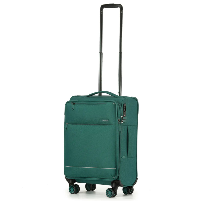Tosca SO LITE 4-Wheel Expandable Suitcase Set of 3 - Emerald Green (Carry-on Medium and Large)