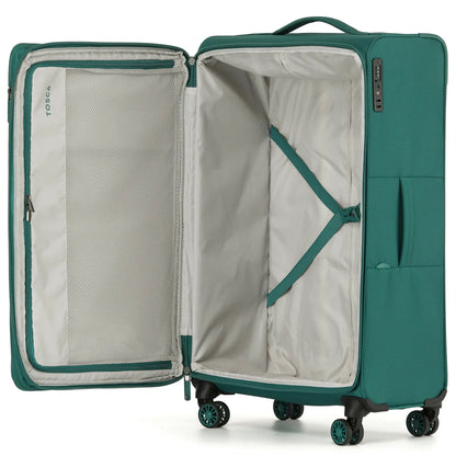 Tosca SO LITE 4-Wheel Expandable Suitcase Set of 3 - Emerald Green (Carry-on Medium and Large)
