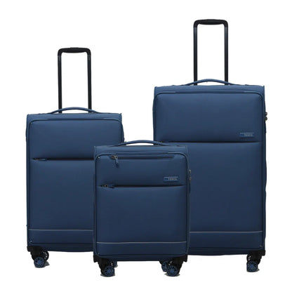 Tosca SO LITE 4-Wheel Suitcase Set of 3 - Blue (Carry-on, Medium and Large)