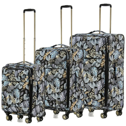 Tosca SO LITE  4-Wheel Suitcase Set of 3 - Golden Palm (Carry-on, Medium and Large)