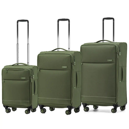 Tosca SO LITE  4-Wheel Suitcase Set of 3 - Khaki (Carry-on, Medium and Large)
