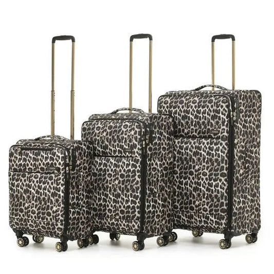 Tosca SO LITE 4-Wheel Suitcase Set of 3 - Leopard (Carry-on, Medium and Large)