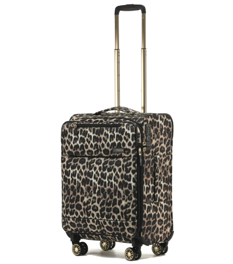 Feather light styled soft trolly carry-on case