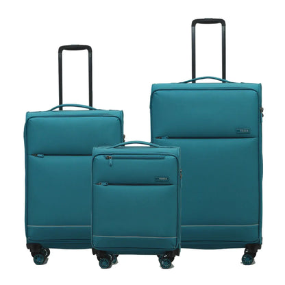 Tosca SO LITE 4-Wheel Suitcase Set of 3 - Teal (Carry-on, Medium and Large)