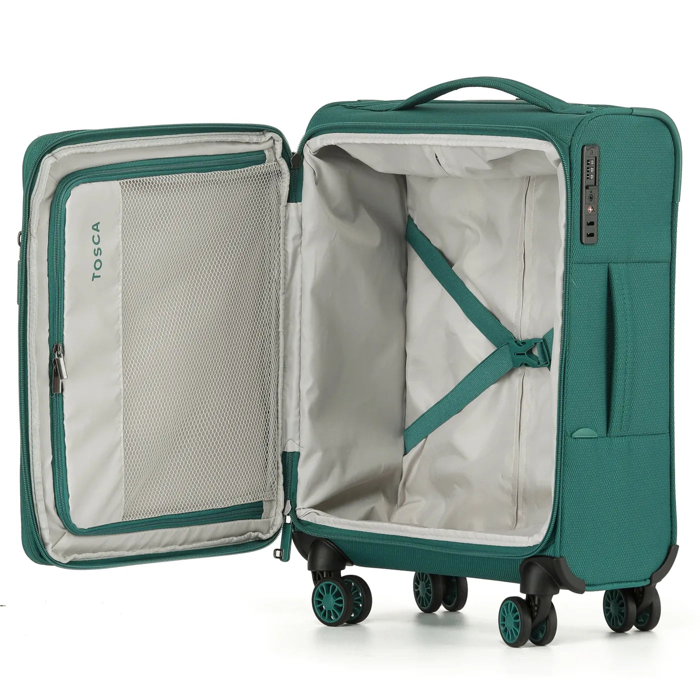 Tosca So Lite - 54 cm 4-Wheel Carry-On Suitcase - Emerald Green