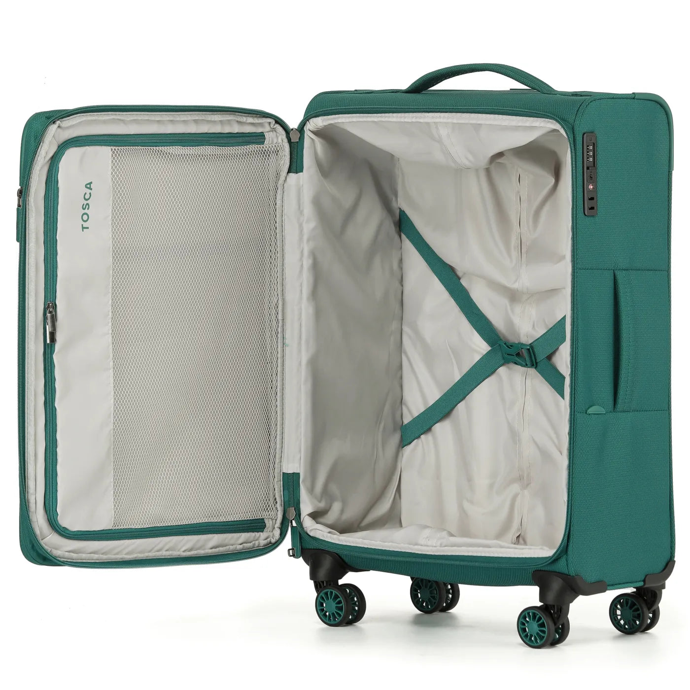 Tosca So Lite 67 cm 4-Wheel Expandable Suitcase - Emerald Green