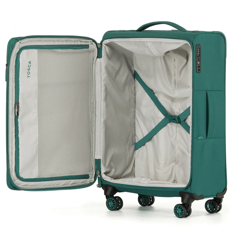 Tosca So Lite 67 cm 4-Wheel Expandable Suitcase - Emerald Green