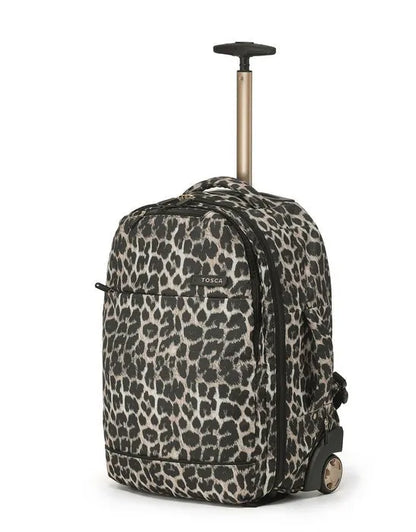 Tosca So Lite Onboard Trolley Backpack - Leopard