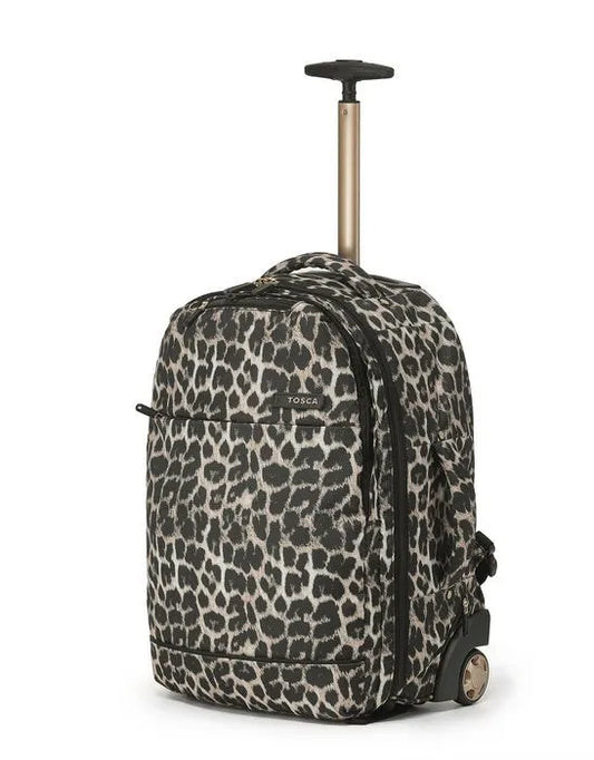 Tosca So Lite Onboard Trolley Backpack - Leopard