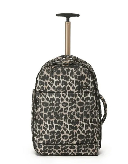 Tosca So Lite Onboard Trolley Backpack - Leopard