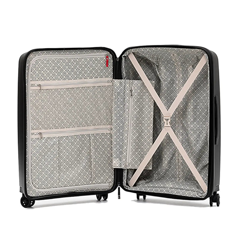 Fully lined with cargo straps and pockets