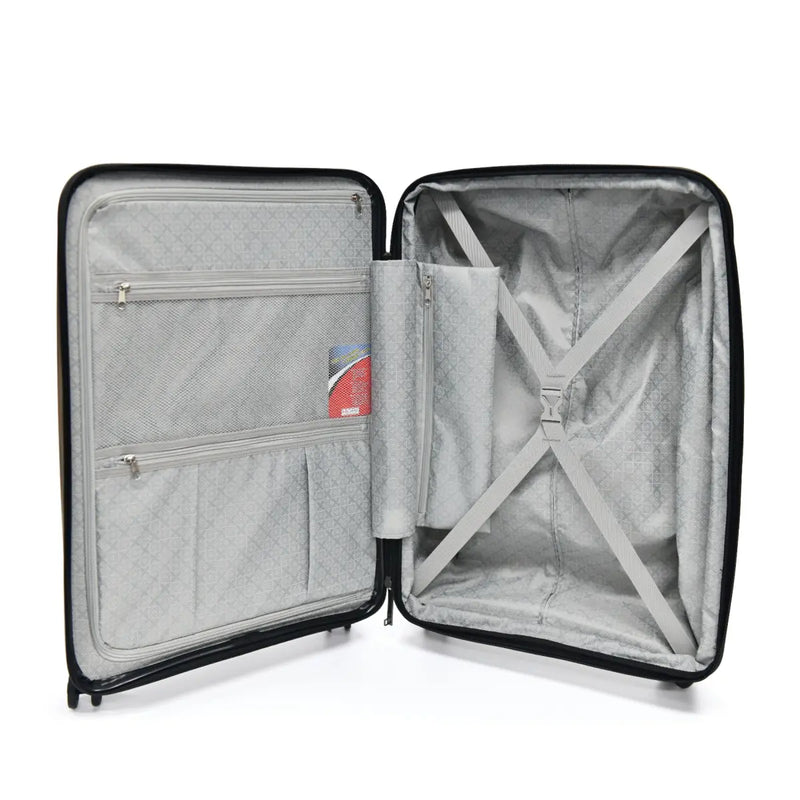 Fully lined with cargo straps and pockets