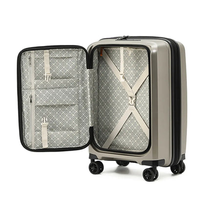 Front zipper opening