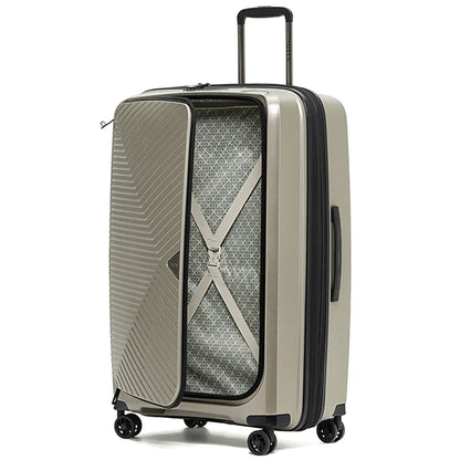 Top lid and middle zipper opening